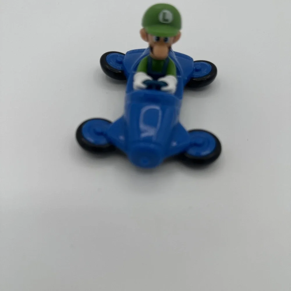 Nintendo Super Mario Brothers Blue Cart Luigi Racer Car McDonalds Happy Meal Toy